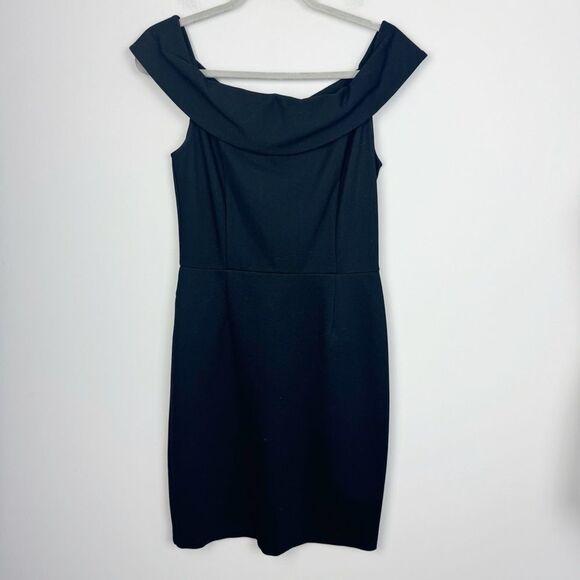 ALEXIA ADMOR | Black Off the Shoulder Ponte Dress Women’s Size Small - Picture 3 of 9